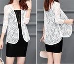 Boho Chic Summer Lace Cardigan - Bohemian Hollow Lace Sunproof Chiffon Summer Outwear