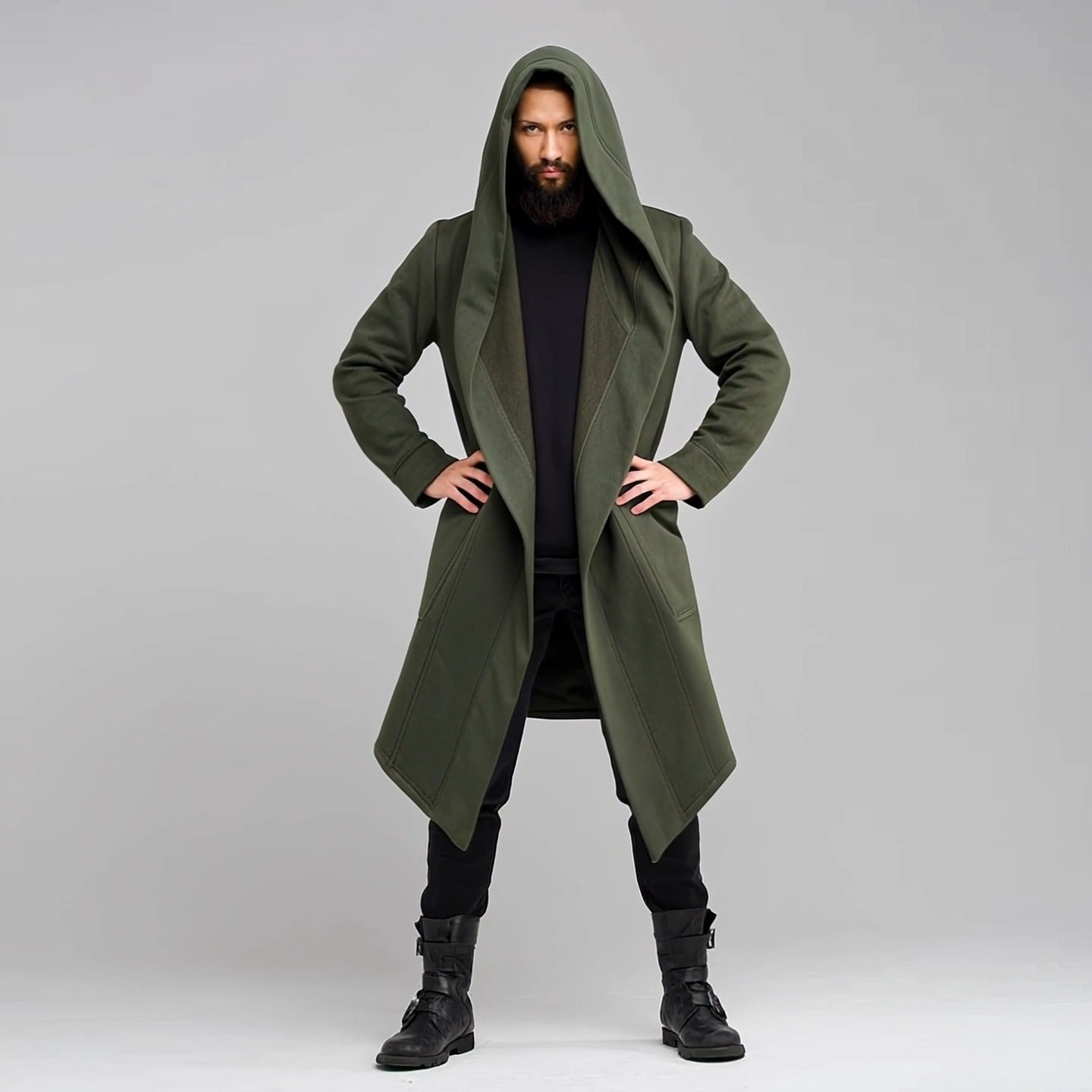 Nocturne Hooded Drape Coat