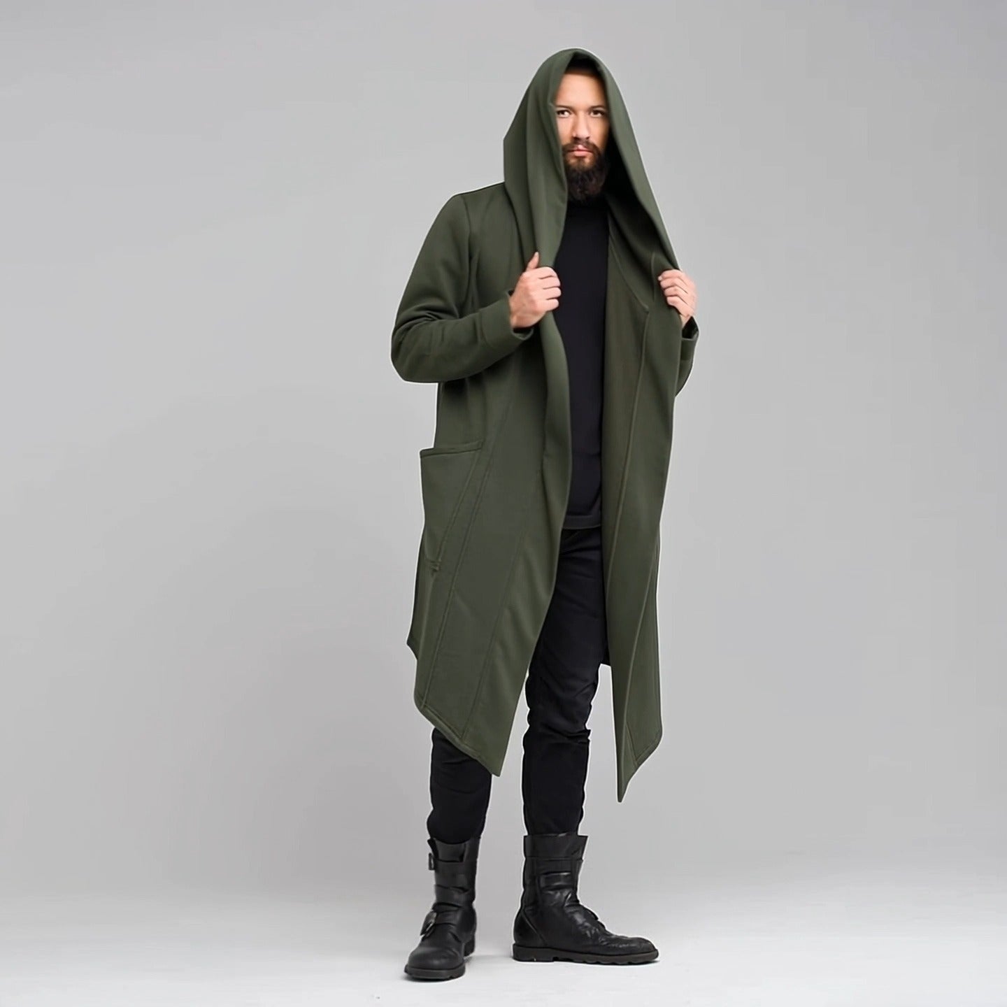 Nocturne Hooded Drape Coat