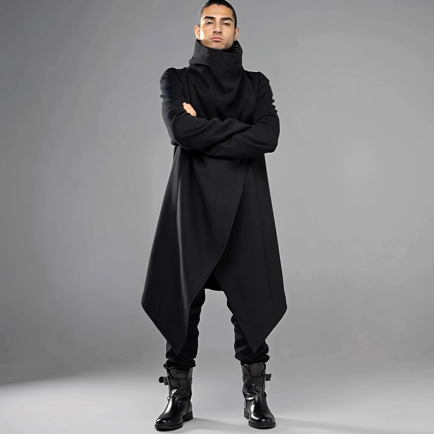 Urban Shadow Asymmetrical Poncho Hoodie