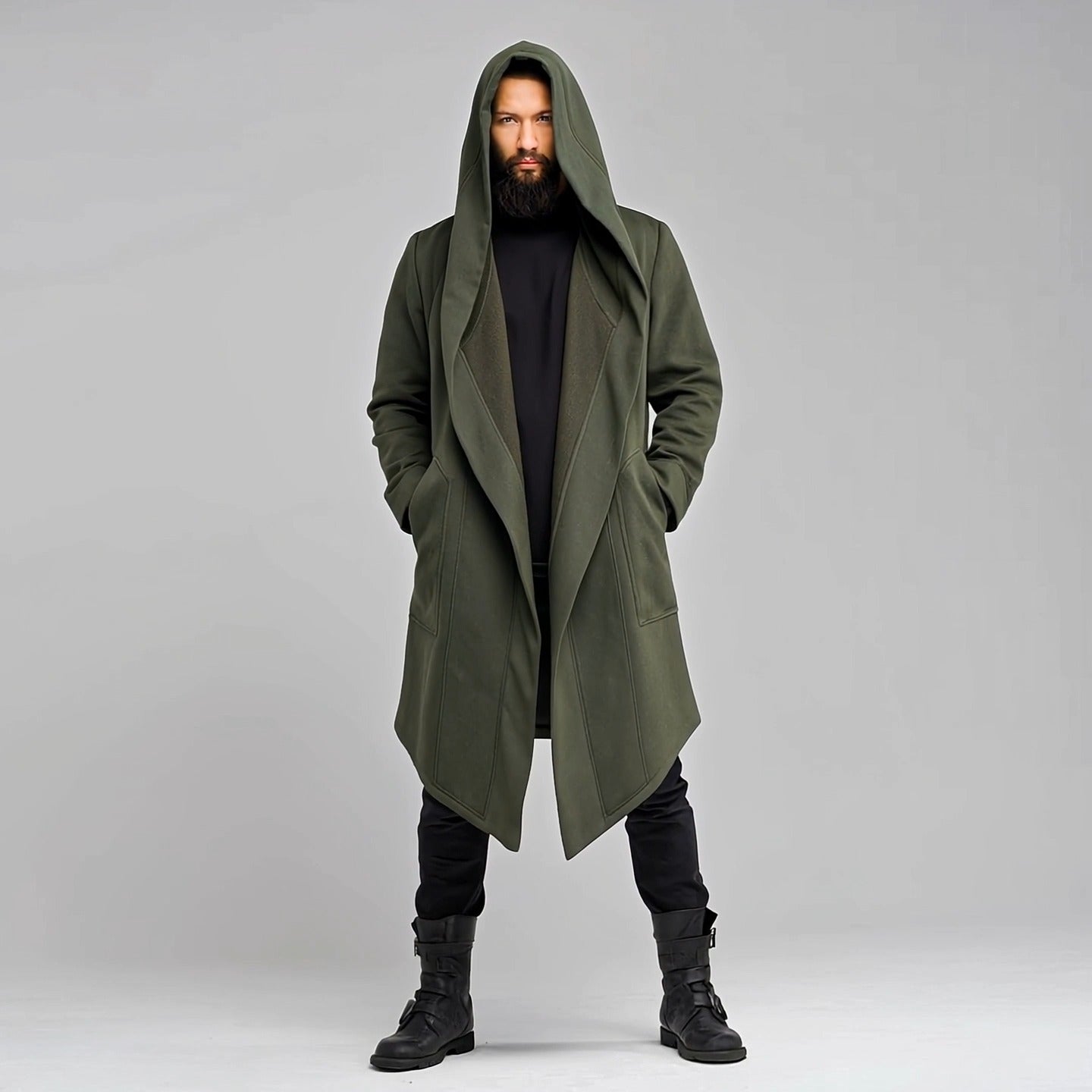 Nocturne Hooded Drape Coat