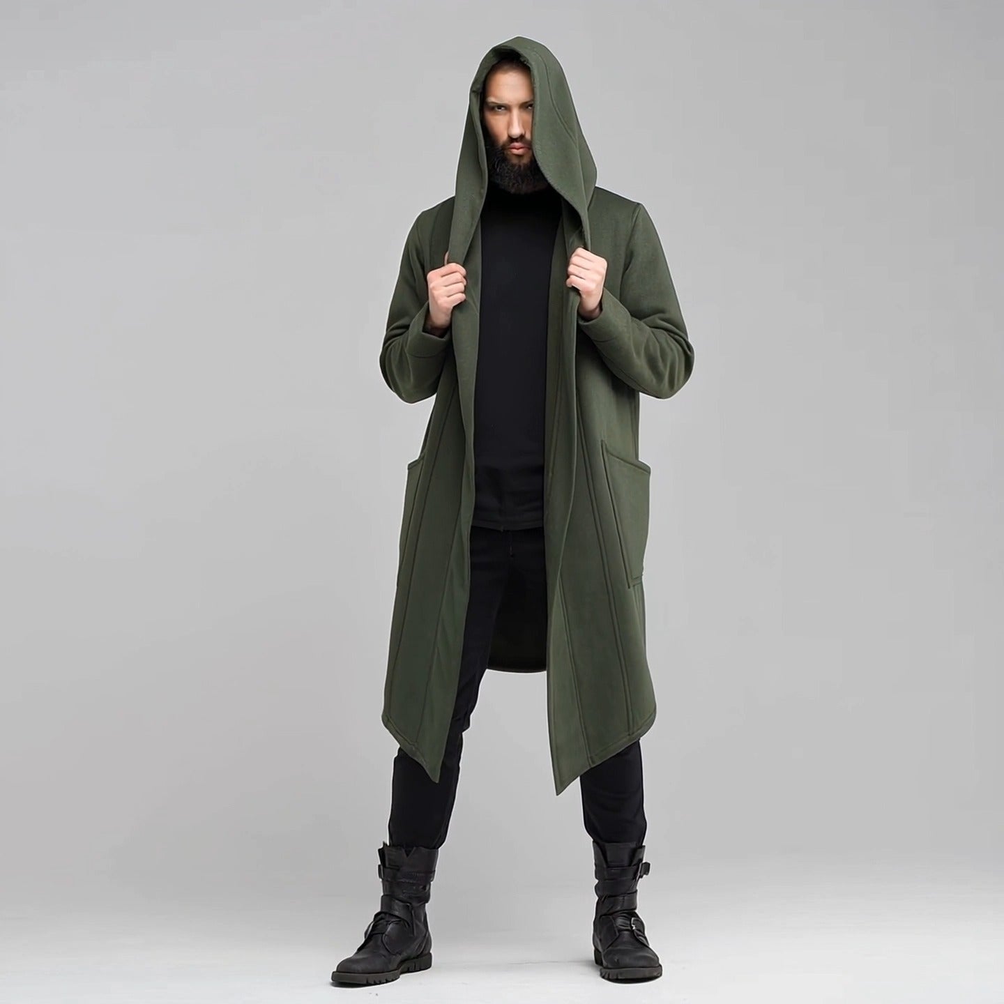 Nocturne Hooded Drape Coat