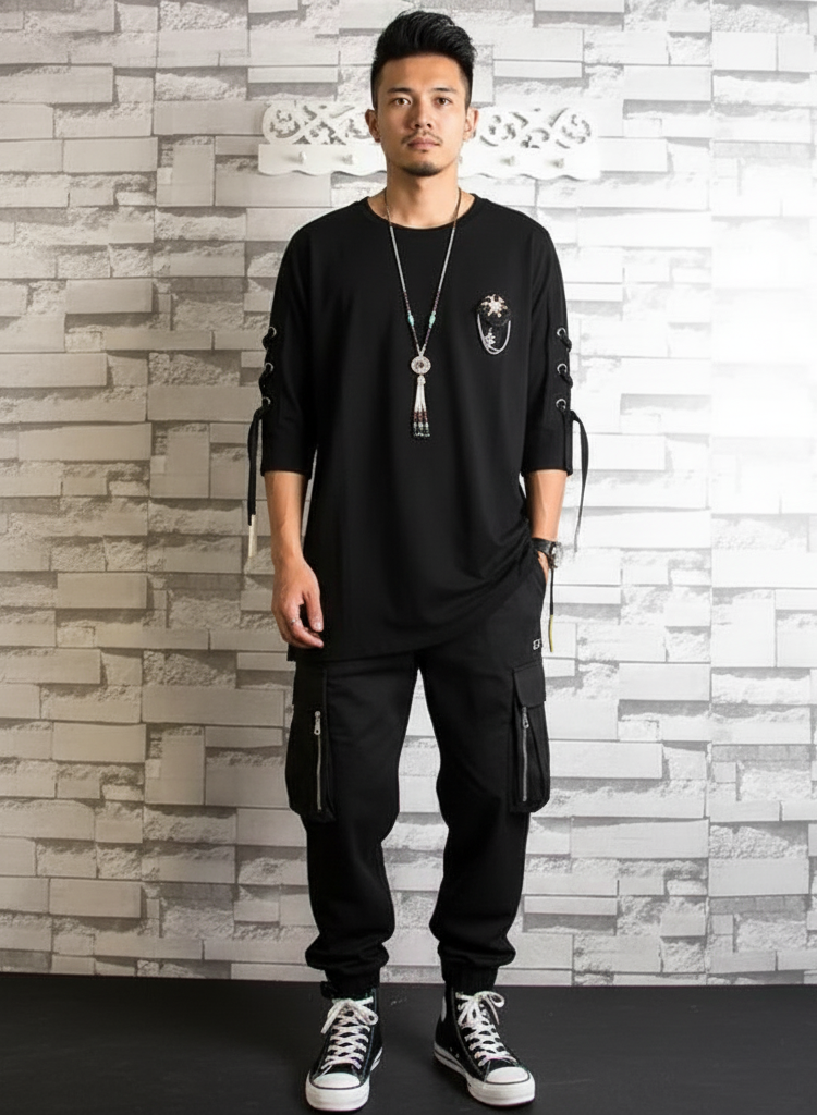 Rebel Lace-Up Street Tee