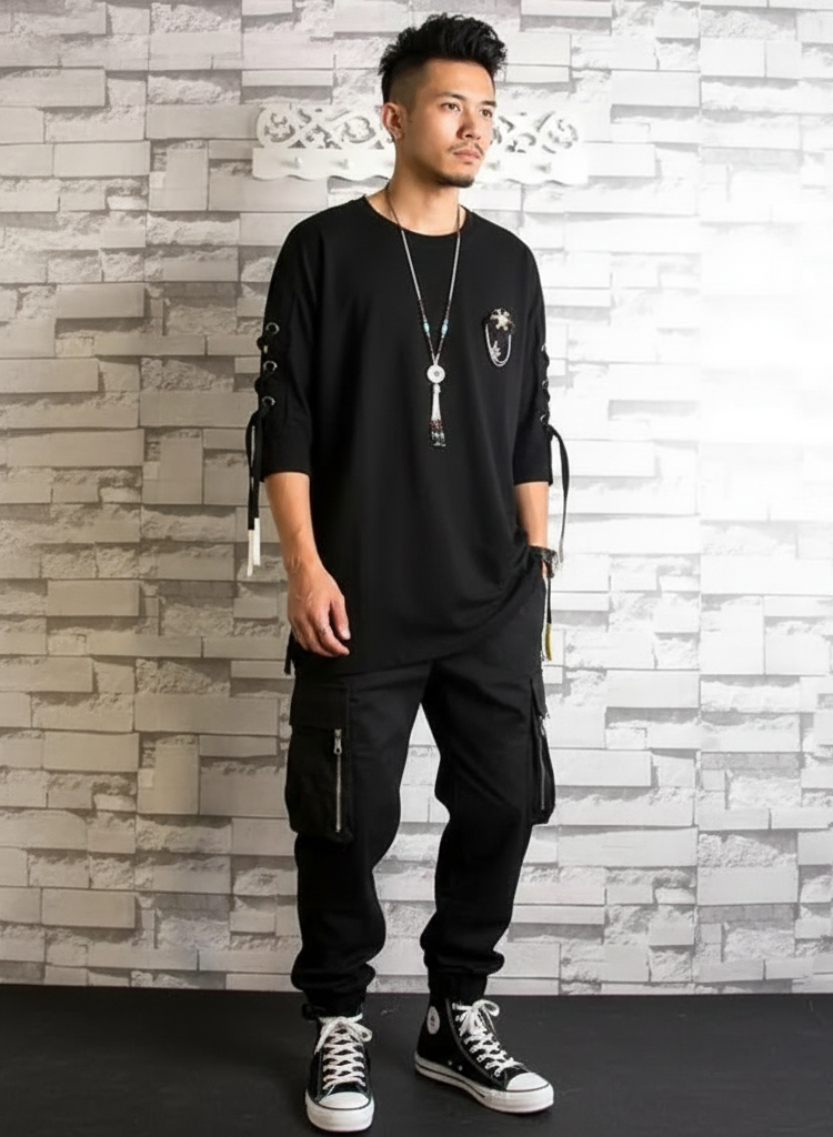 Rebel Lace-Up Street Tee