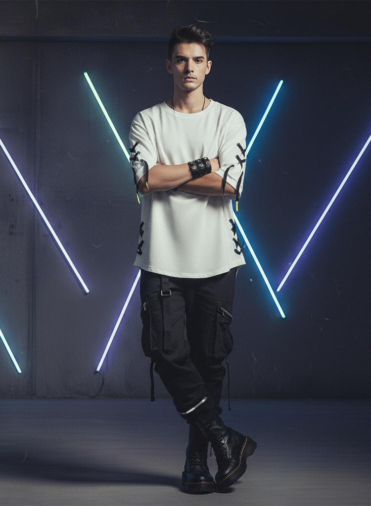 Rebel Lace-Up Street Tee