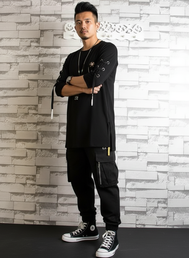 Rebel Lace-Up Street Tee