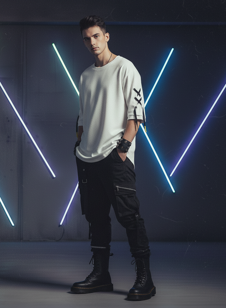 Rebel Lace-Up Street Tee