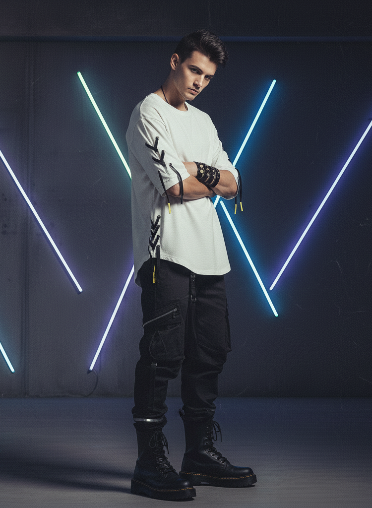 Rebel Lace-Up Street Tee