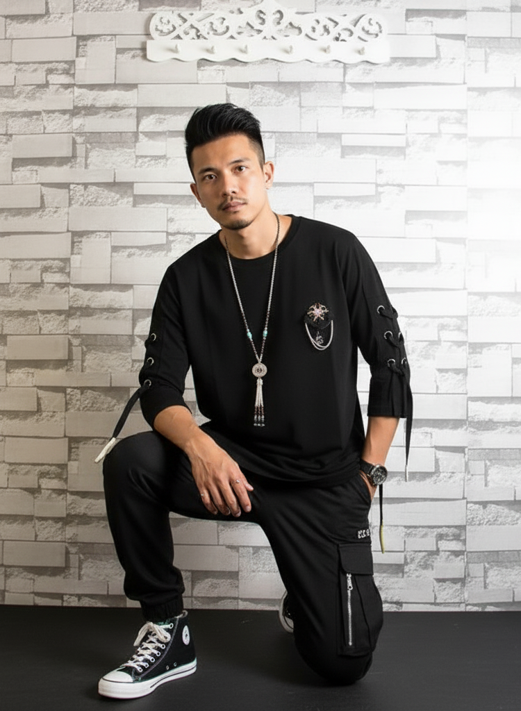 Rebel Lace-Up Street Tee