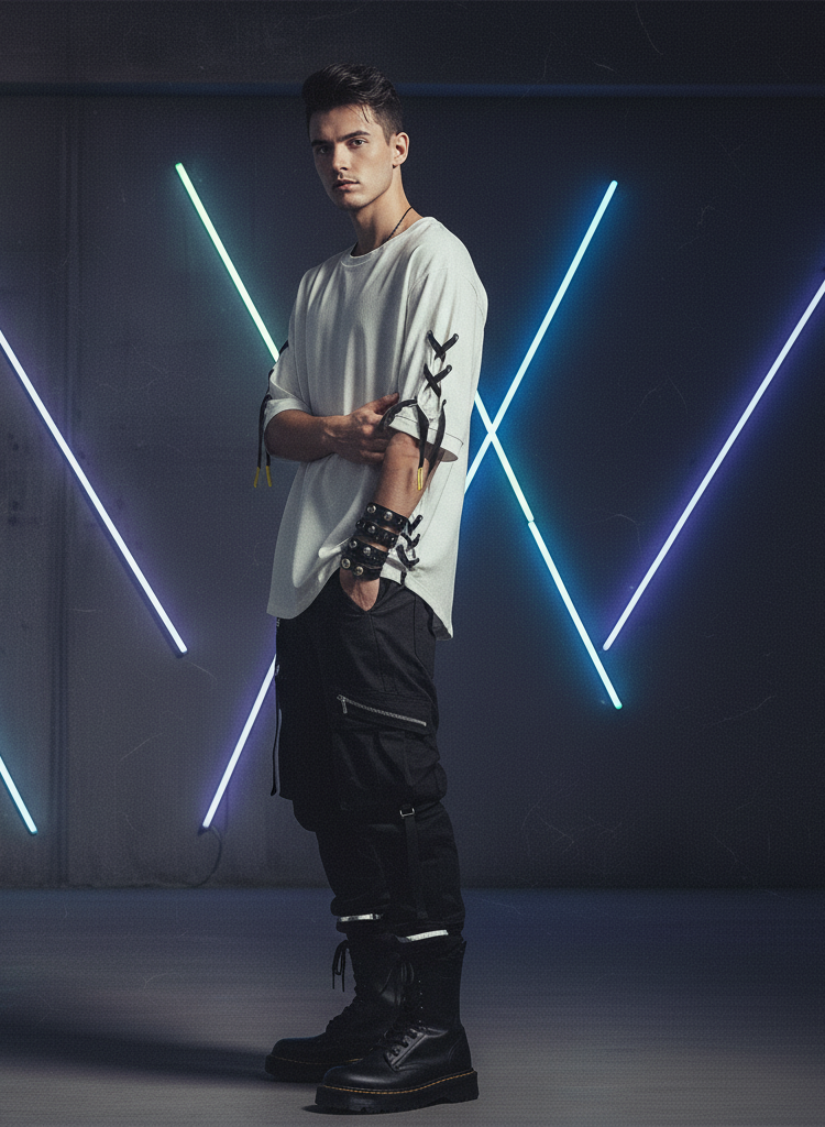 Rebel Lace-Up Street Tee