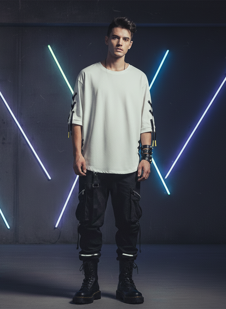 Rebel Lace-Up Street Tee