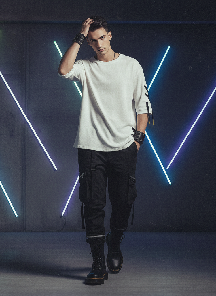 Rebel Lace-Up Street Tee