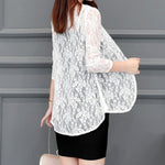 Boho Chic Summer Lace Cardigan - Bohemian Hollow Lace Sunproof Chiffon Summer Outwear
