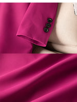 Classic Casual Women's Blazer - Office Wear Stylish Jackets Straight Fit Blazers Black, Pink, Coffee