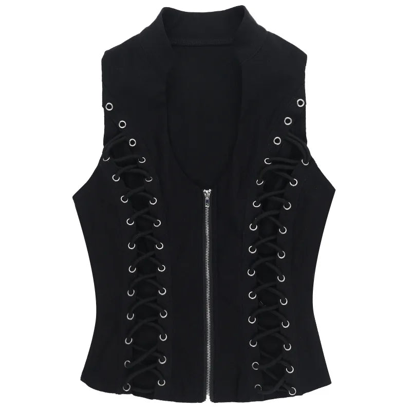 Shadowlace Corset Zip Top