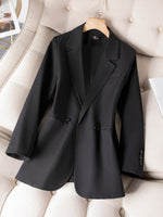 Classic Casual Women's Blazer - Office Wear Stylish Jackets Straight Fit Blazers Black, Pink, Coffee