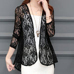 Boho Chic Summer Lace Cardigan - Bohemian Hollow Lace Sunproof Chiffon Summer Outwear