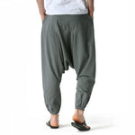 Cyber Nomad Harem Trousers - Hiphop Harem Pants Baggy Casual Yoga Loose Drop Crotch Trouser cyberpunk avant garde
