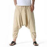 Cyber Nomad Harem Trousers - Hiphop Harem Pants Baggy Casual Yoga Loose Drop Crotch Trouser cyberpunk avant garde