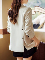 Classic Casual Women's Blazer - Office Wear Stylish Jackets Straight Fit Blazers Black, Pink, Coffee