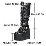 Nightfall Dominion Buckle Platform Boots