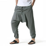 Cyber Nomad Harem Trousers - Hiphop Harem Pants Baggy Casual Yoga Loose Drop Crotch Trouser cyberpunk avant garde