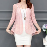 Boho Chic Summer Lace Cardigan - Bohemian Hollow Lace Sunproof Chiffon Summer Outwear