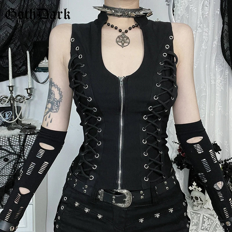 Shadowlace Corset Zip Top