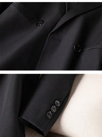 Classic Casual Women's Blazer - Office Wear Stylish Jackets Straight Fit Blazers Black, Pink, Coffee