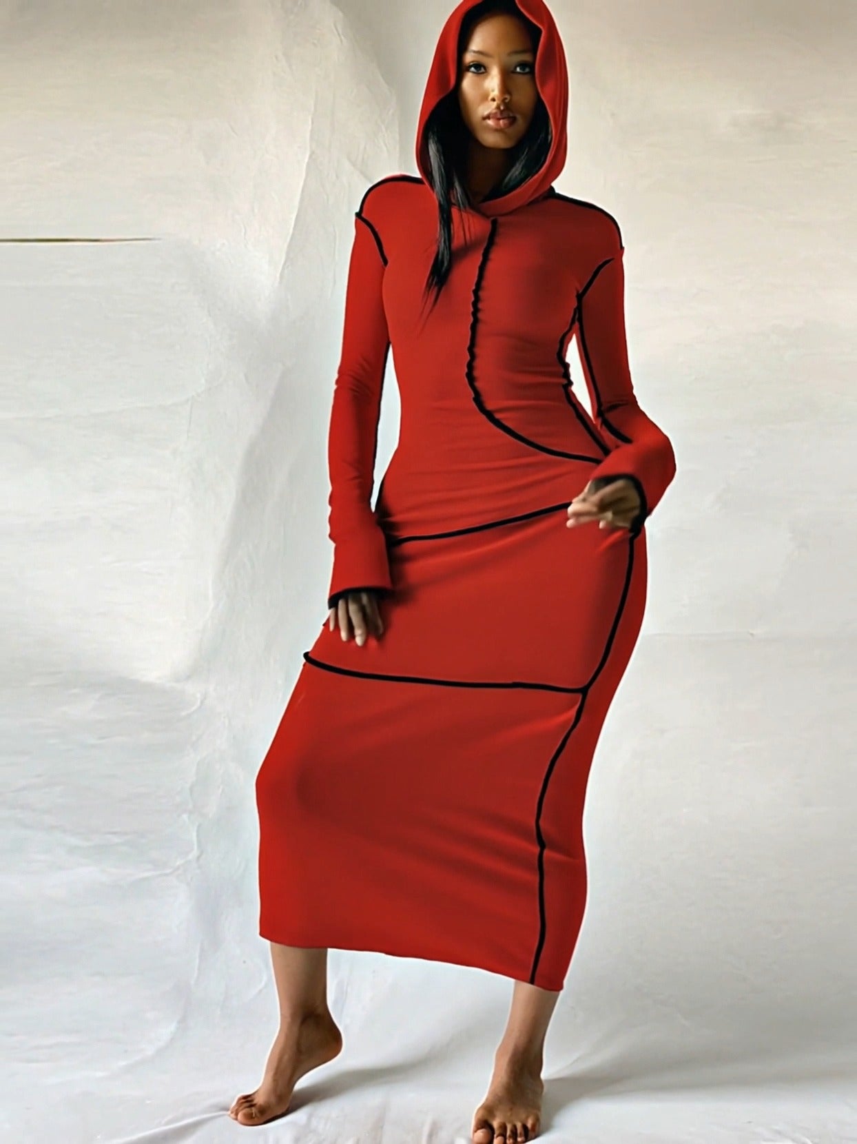 Khaki Patchwork Dress