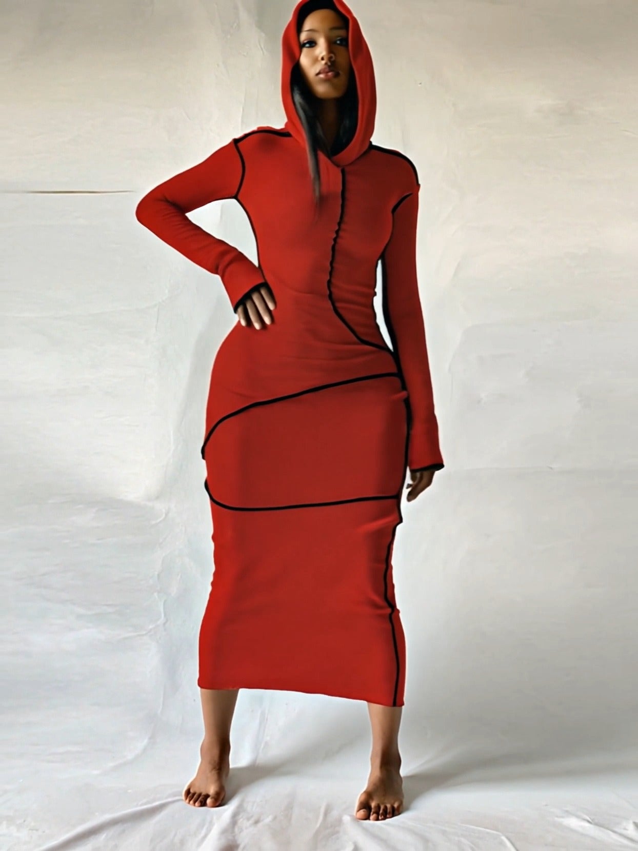 Khaki Patchwork Dress