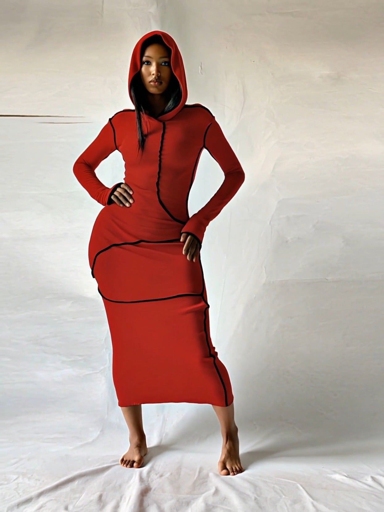 Khaki Patchwork Dress