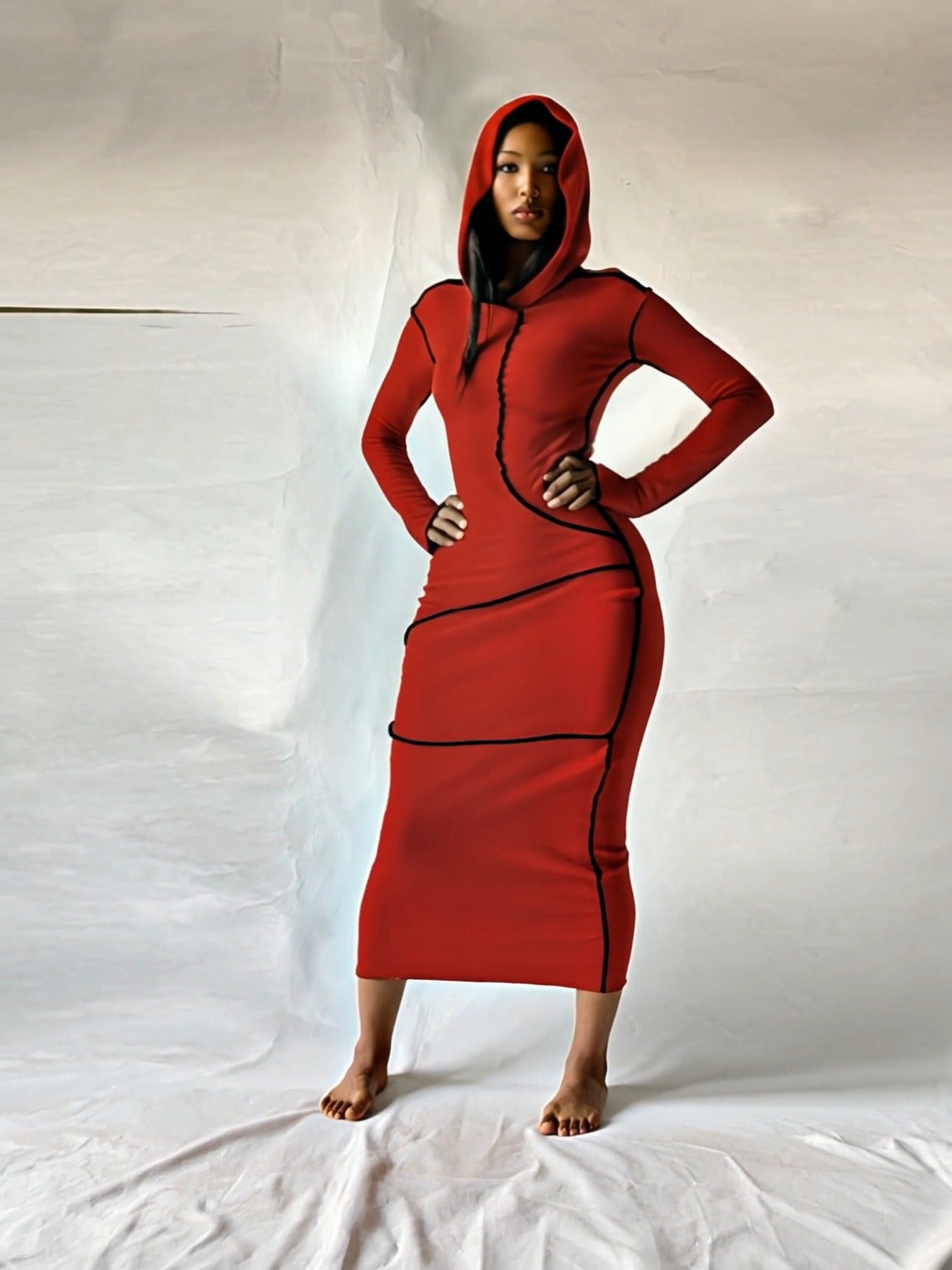 Khaki Patchwork Dress