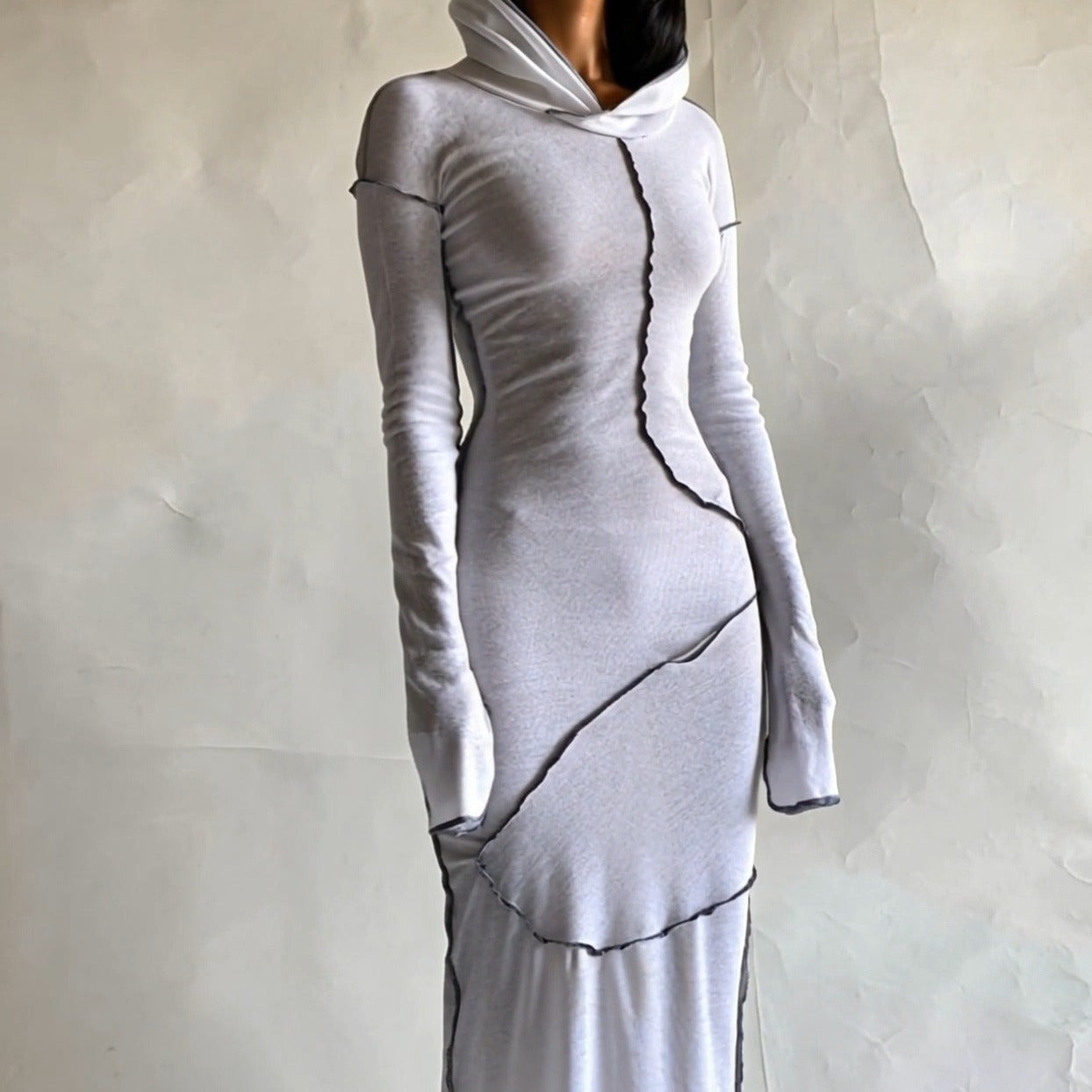 Khaki Patchwork Dress