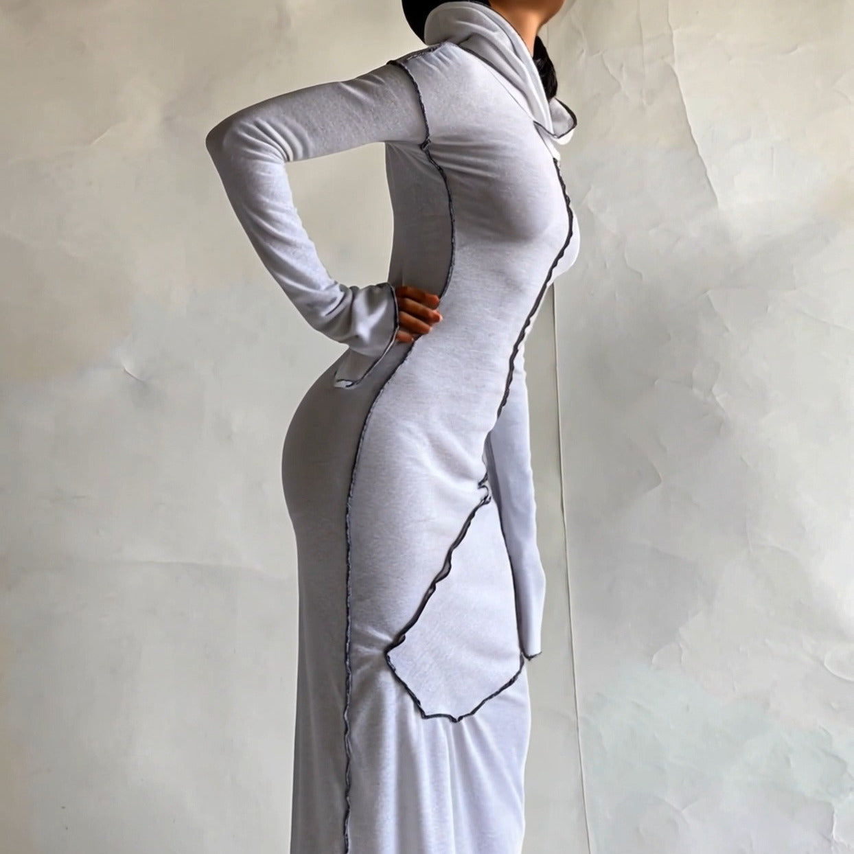 Khaki Patchwork Dress