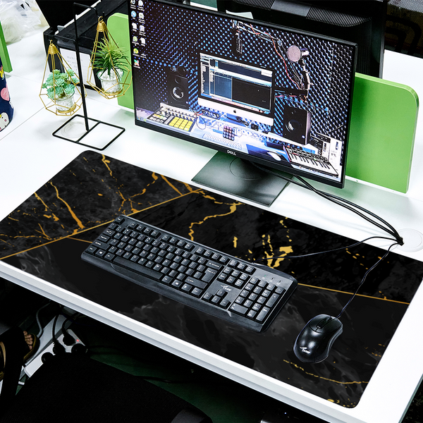Large Abstract Marble Gaming Mouse Pad - Gaming Desk Gaming Decor Gaming Computer Large Mouse pad Desk Mat