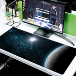 Moon Galaxy Gaming Mouse Pad Gaming Desk Gaming Decor Gaming Computerr Non-slip Mouse Pad 16" x 35"