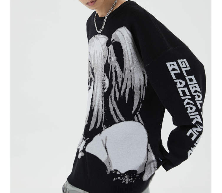 Anime Girl Knitted Sweater