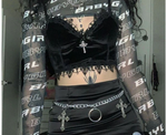 Gothic Utopia Crop Top Vest