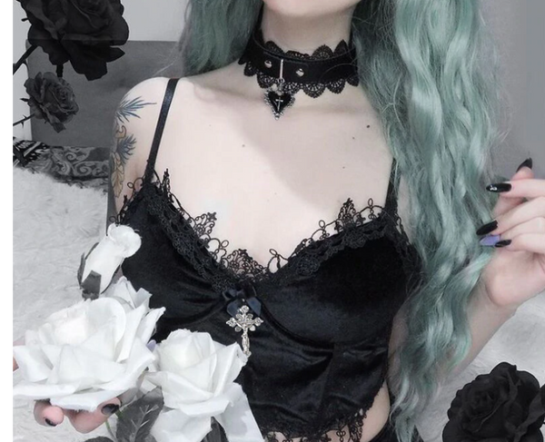 Gothic Utopia Crop Top Vest