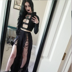 Gothic Crop Top - cyber goth clothing Cyberpunk Clothing Dark Academia Cyber Fashion Edgy