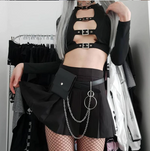 Gothic Crop Top - cyber goth clothing Cyberpunk Clothing Dark Academia Cyber Fashion Edgy