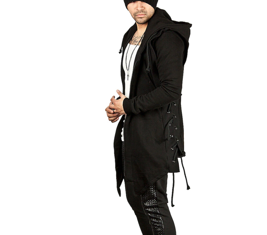 Nocturnal Nomad Hoodie - Techwear Hoodie Gothic top cyber goth clothing Cyberpunk Dark Academia Cyber Fashion Edgy Alt Egirl Y2k Top