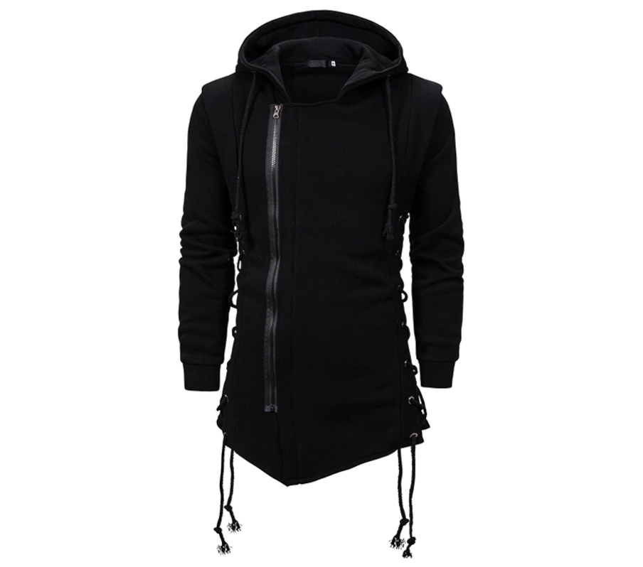 Nocturnal Nomad Hoodie - Techwear Hoodie Gothic top cyber goth clothing Cyberpunk Dark Academia Cyber Fashion Edgy Alt Egirl Y2k Top