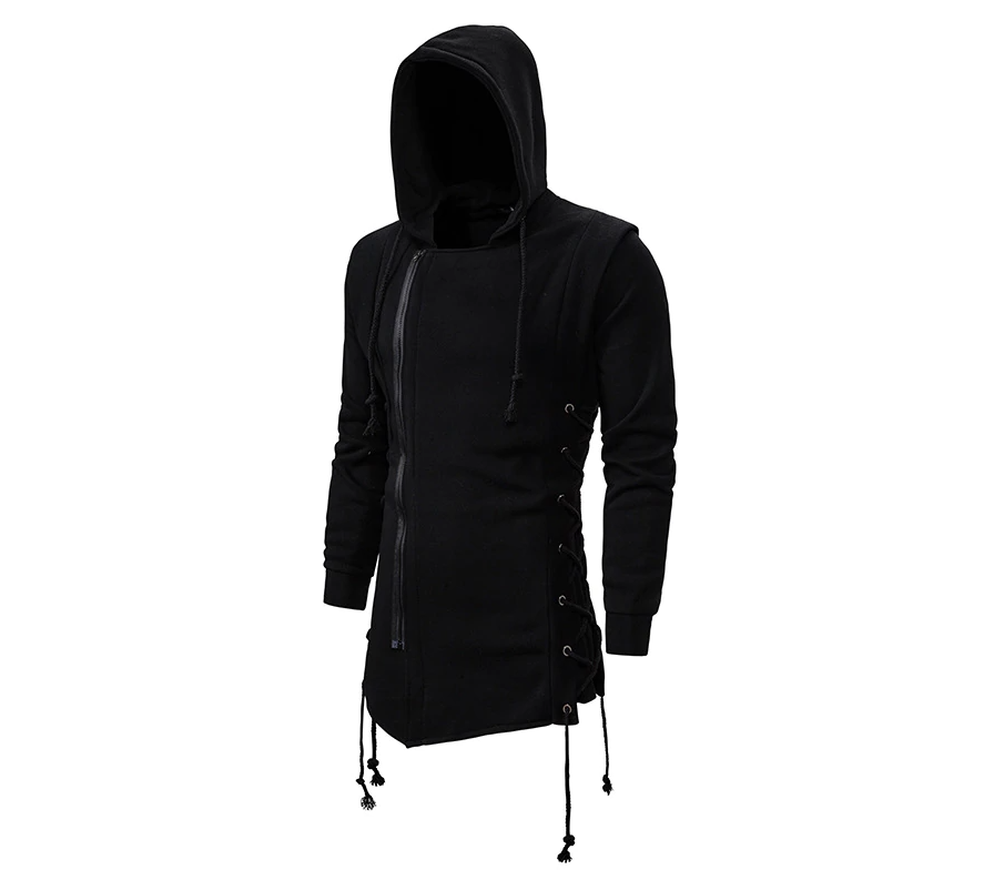 Nocturnal Nomad Hoodie - Techwear Hoodie Gothic top cyber goth clothing Cyberpunk Dark Academia Cyber Fashion Edgy Alt Egirl Y2k Top