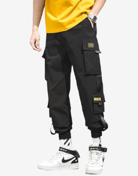 Techwear Cargo Pants - Men Y2k Gothic Cyber goth clothing
