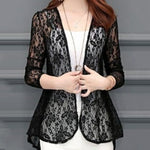 Boho Chic Summer Lace Cardigan - Bohemian Hollow Lace Sunproof Chiffon Summer Outwear