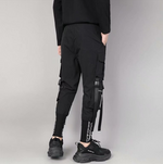 Techwear Cargo Pants - Men Y2k Gothic Cyber goth clothing Cyberpunk Dark Academia Cyber Fashion Edgy Alt Dark Academia