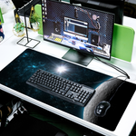 Moon Galaxy Gaming Mouse Pad Gaming Desk Gaming Decor Gaming Computerr Non-slip Mouse Pad 16" x 35"