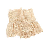 Lace Ruffles Detachable Sleeve Cuffs - Gothic Edgy Alt Clothing Accessories